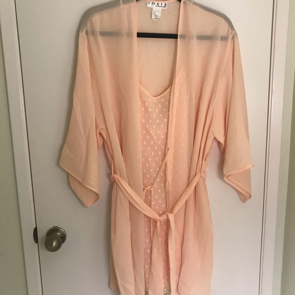 Robe with Chemise Lingerie set